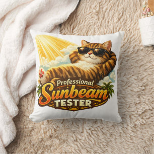 Almohada divertida de gato con forma de probador d