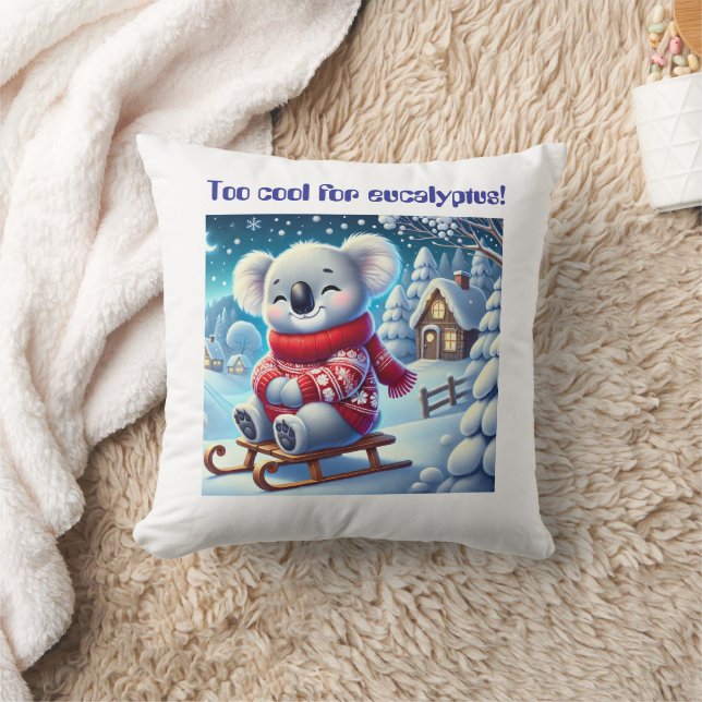 Almohada divertida de koala para habitaciones de n (Manta)