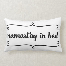 Almohada divertida de la cita de Namaste