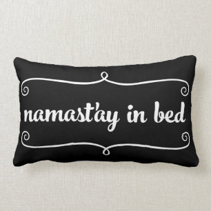 Almohada divertida de la cita de Namaste