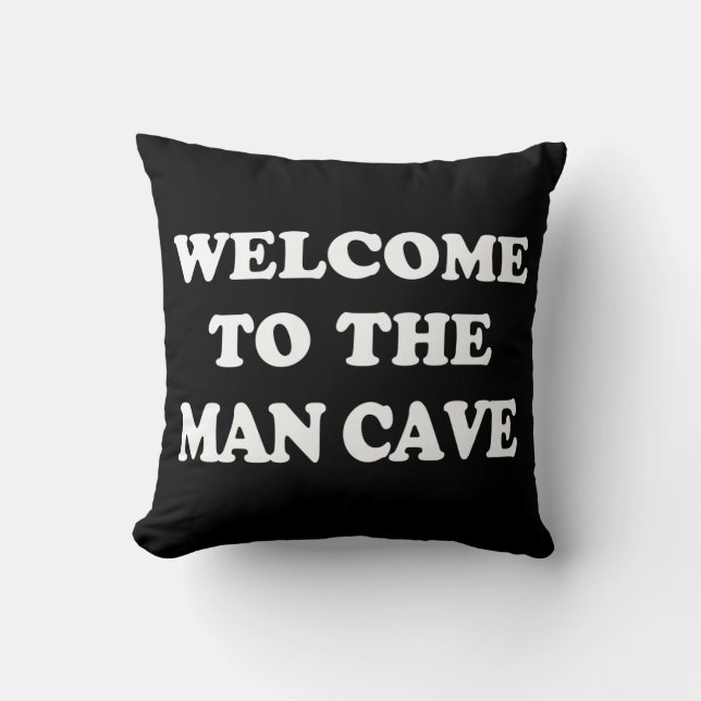 Almohada divertida de la cueva del hombre (Anverso)