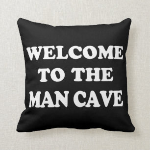 Almohada divertida de la cueva del hombre