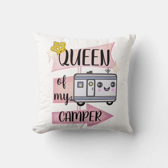 Almohada divertida de la forma de vida de RVing (Anverso)