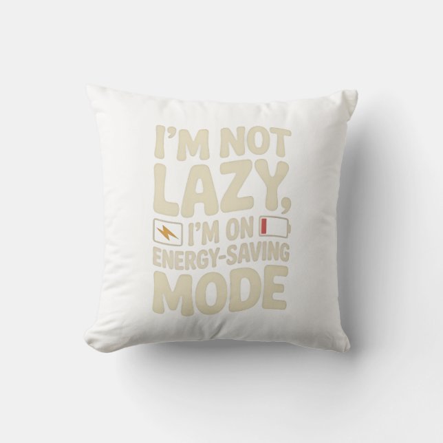 Almohada Divertida de Modo de Ahorro de Energía (Anverso)