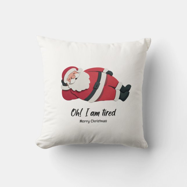  Almohada divertida de Navidad santa humorística l (Anverso)