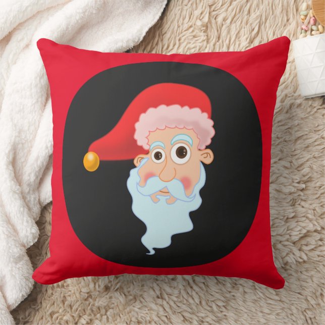 Almohada divertida de NAVIDAD SANTA roja (Manta)