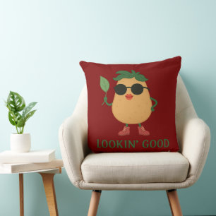 Almohada divertida de patata linda para lanzar