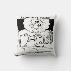 Almohada divertida de pesadillas de babosas