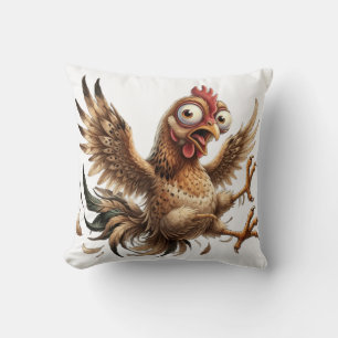 Almohada divertida de pollo loco