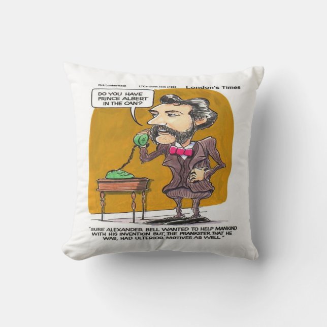 Almohada divertida de Rick London con cómic de Ale (Anverso)
