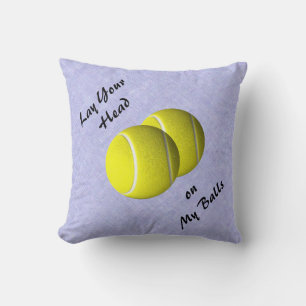 Almohada divertida de tenis con bolas de deporte M