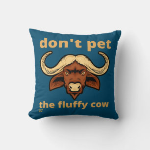 almohada divertida de tiro "FLUFFY COW"