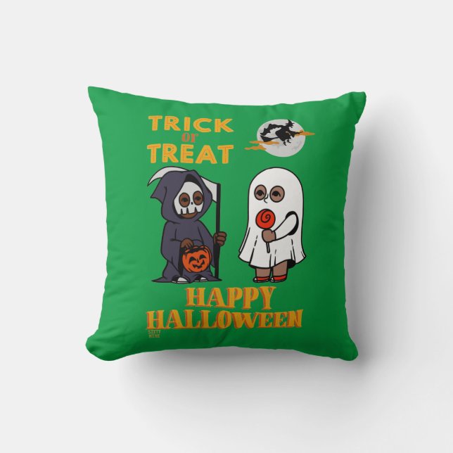 almohada divertida de tiro "HALLOWEEN 1" (Anverso)