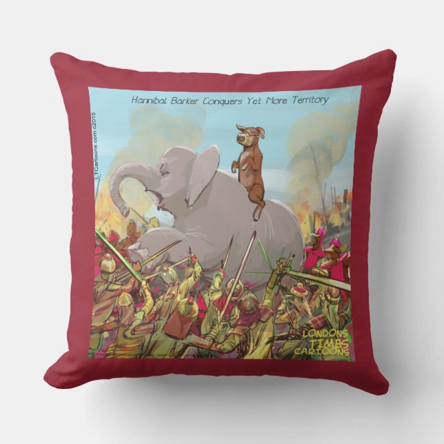 Almohada Divertida Hannibal Barca El Conquistador (Anverso)