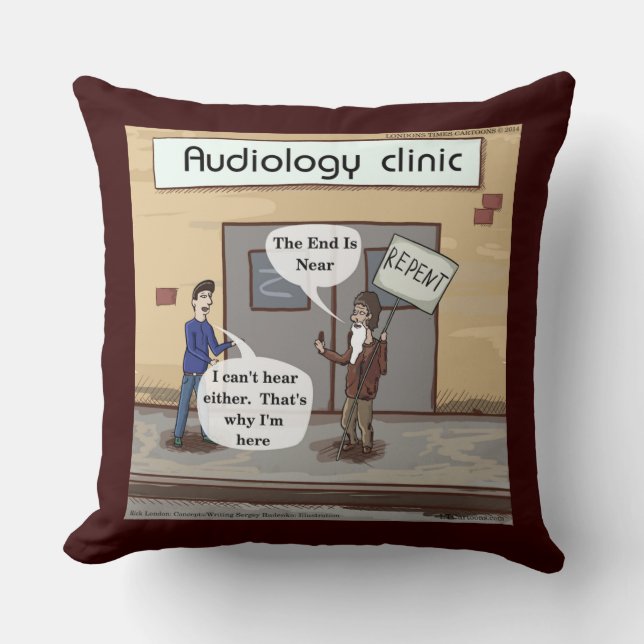 Almohada divertida para arrepentirse de la audiolo (Anverso)