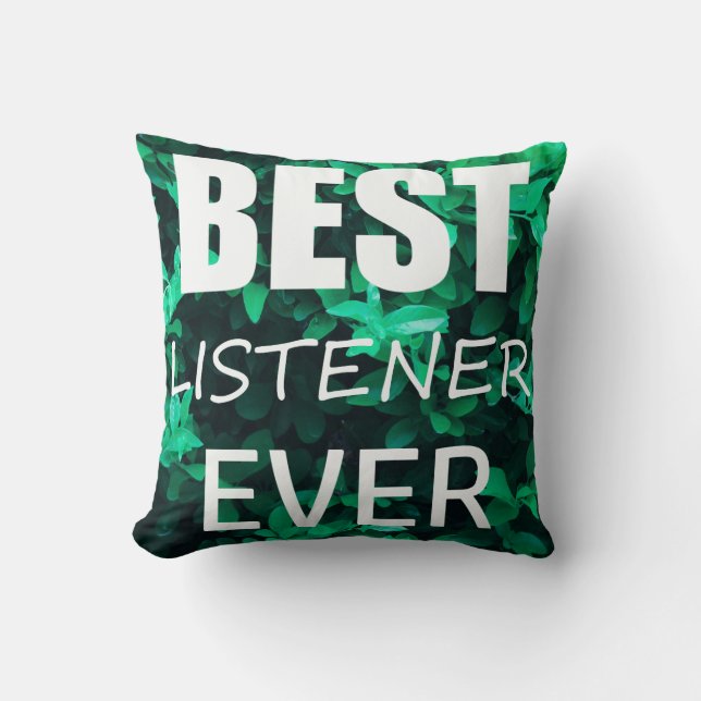 Almohada divertida para el mejor oyente (Anverso)