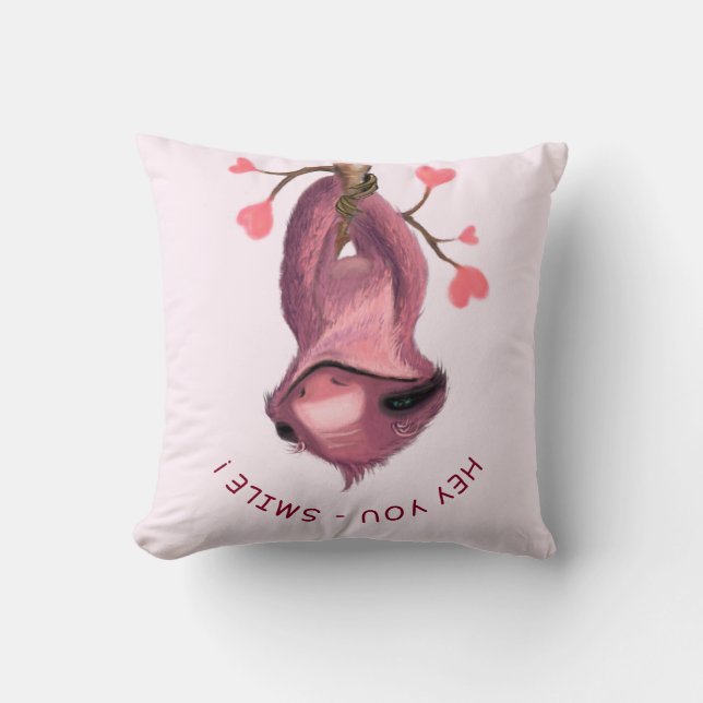 Almohada divertida para lanzar con sonrisa de pere (Anverso)