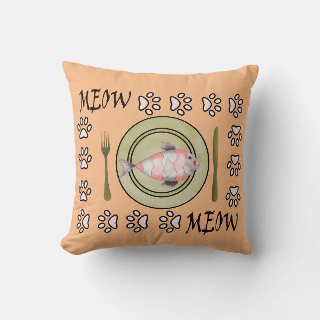 almohada divertida para los amantes del gato (Anverso)