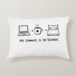 Almohada divertida para trabajo remoto con trayect