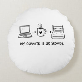 Almohada divertida para trabajo remoto con trayect