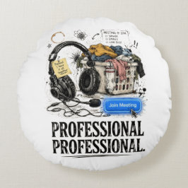Almohada divertida para trabajo remoto profesional