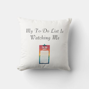 Almohada divertida para ver listas