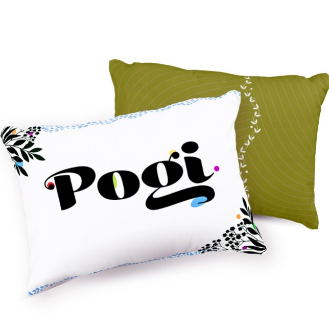 Almohada Divertida 'Pogi' Almohada Con Acento Fili (Subido por el creador)