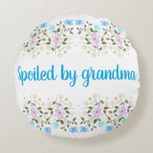 Almohada divertida y elegante mimada por la abuela