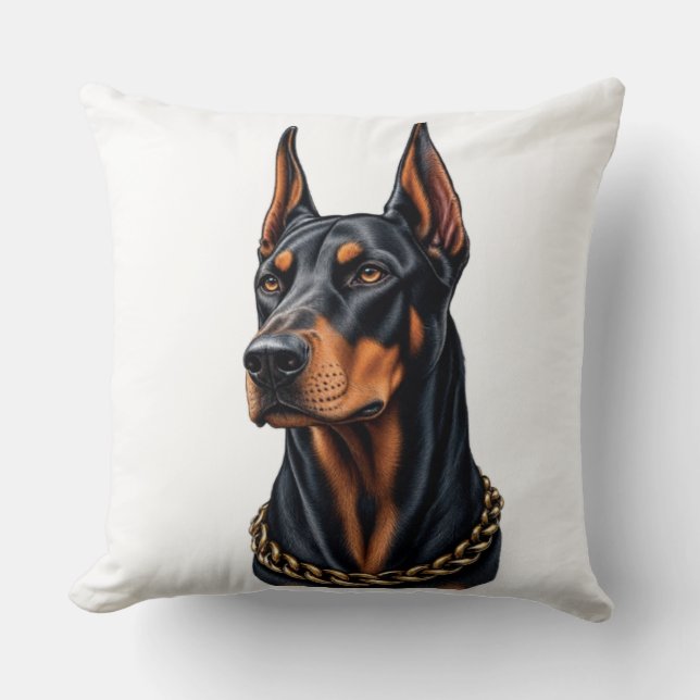 Almohada Doberman (Anverso)