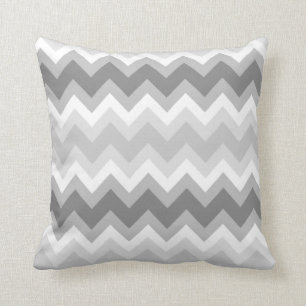 Almohada doble gris de Chevron