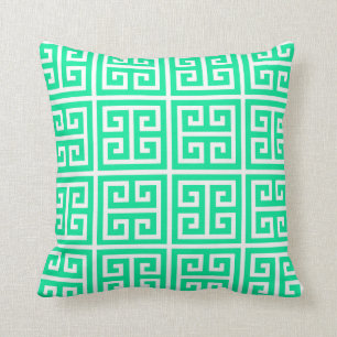 Almohada dominante griega de la verde menta