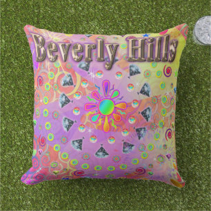 Almohada Dorada Afortunada de Beverly Hills