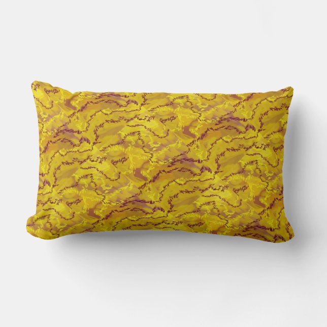 Almohada dorada, borgoña, lavanda, amarilla, ocra (Anverso)