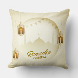 Almohada dorada de Ramadan Kareem