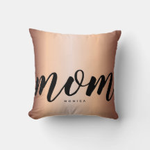 Almohada dorado rosa falso minimalista moderno par