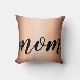 Almohada dorado rosa falso minimalista moderno par