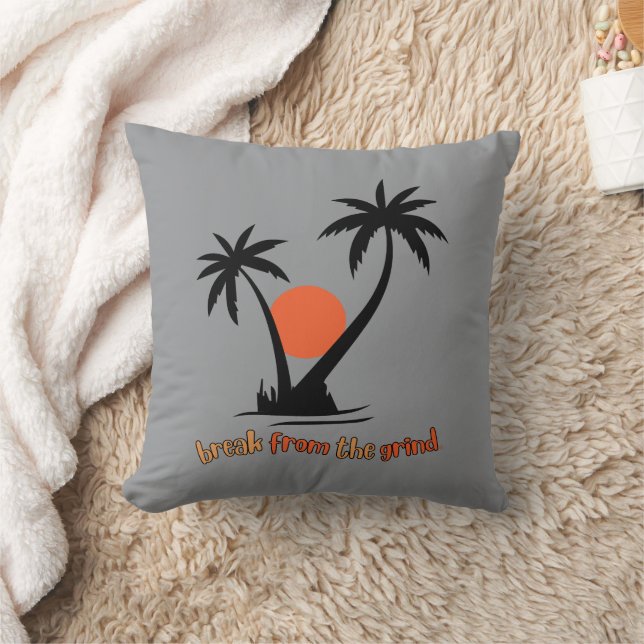 Almohada Dos Palmas Negras (Manta)