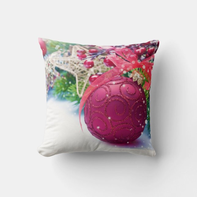 Almohada dual de la decoración del navidad (Anverso)