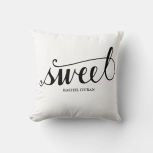 almohada dulce de caligrafía