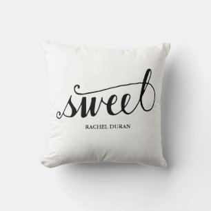 almohada dulce de caligrafía