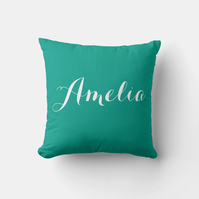 Almohada dulce del monograma de la escritura - (Anverso)
