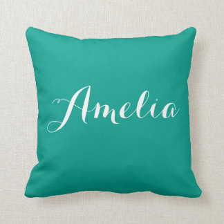 Almohada dulce del monograma de la escritura -