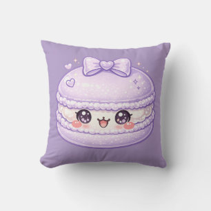 Almohada Dulce Kawaii Macarón Morado