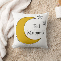 Almohada Eid Mubarak Totalmente Personalizable