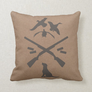 Almohada el | del emblema de la caza {patos y
