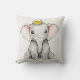 almohada elefante con corona
