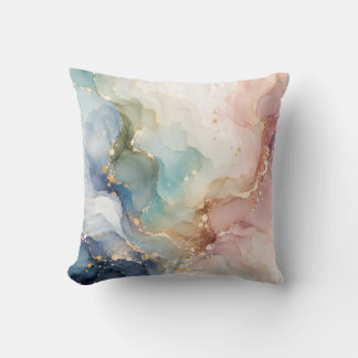 Almohada elegante abstracta de pasteles