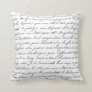 Almohada elegante de la escritura de la escritura