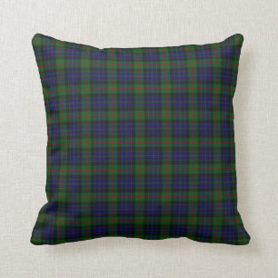 Almohada elegante de la tela escocesa de tartán d