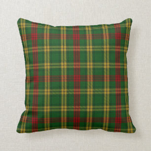 Almohada elegante de la tela escocesa de tartán de